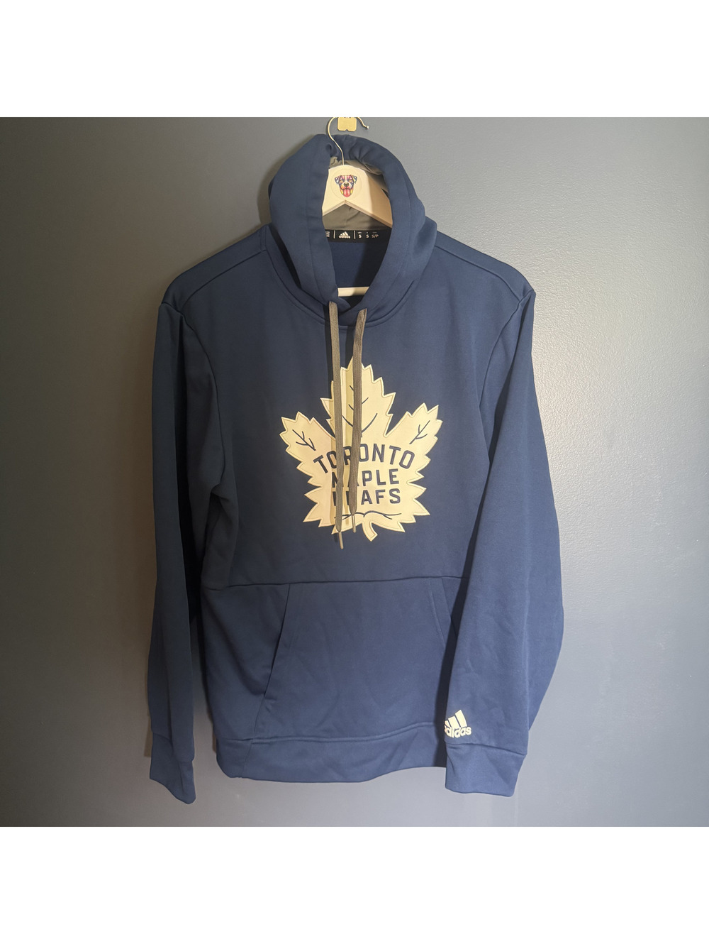 Adidas Toronto Maple Leafs ClimaWarm Hoodie Blue NHL Men’s Small Pullover